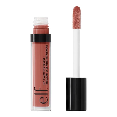 e.l.f. Lip Plumping Gloss - High-Shine Hydration for Fuller Lips | Mocha Twist, 0.1 Fl Oz