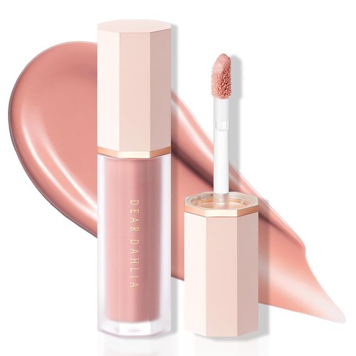 Dear Dahlia Petal Drop Liquid Blush - Buildable Vegan Serum for Natural Dewy Glow, 0.14 oz