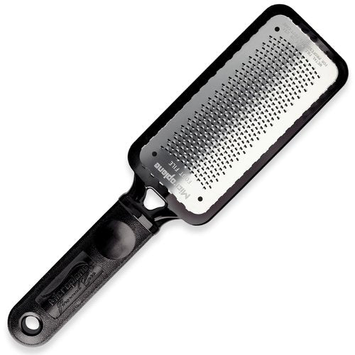 Microplane Colossal Foot File - Original Stainless Steel Callus Remover & Gentle Foot Scrubber | Black