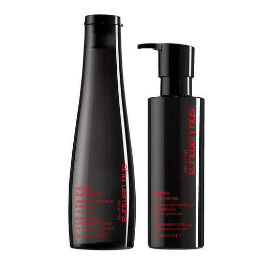Shu Uemura Art of Hair Ashita Supreme Shampoo & Conditioner Set - Adds Shine, Reduces Frizz, Strengthens Hair