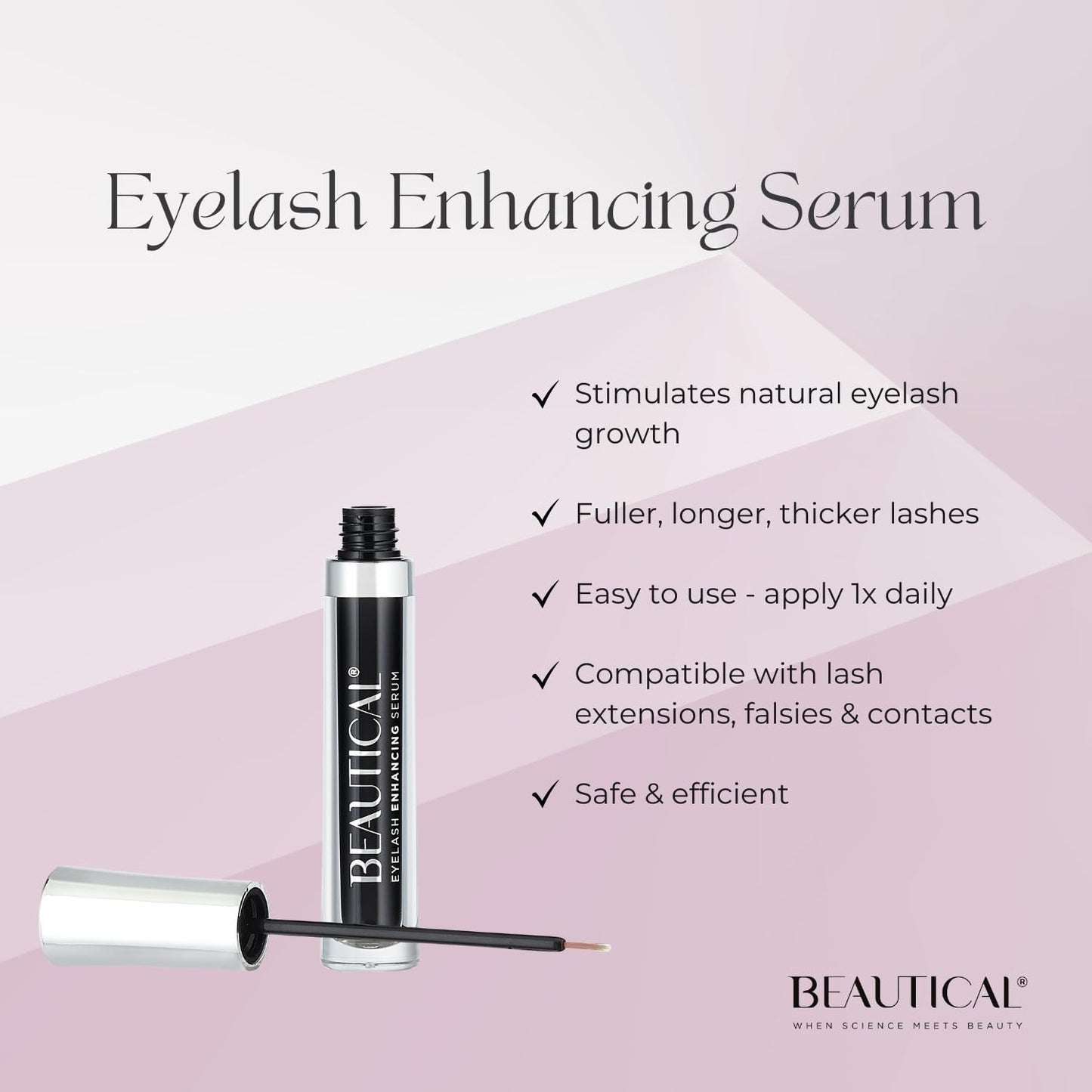 Skiennix Eyelash Serum - Lash Enhancing Formula with Botanical Ingredients for Fuller, Healthier Lashes | 3ml