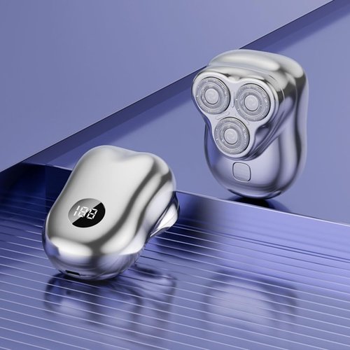 Multifuntional Small Electric Shaver with Floating Head Designs Rechargeable Beard Trimmer for Various Skin Types