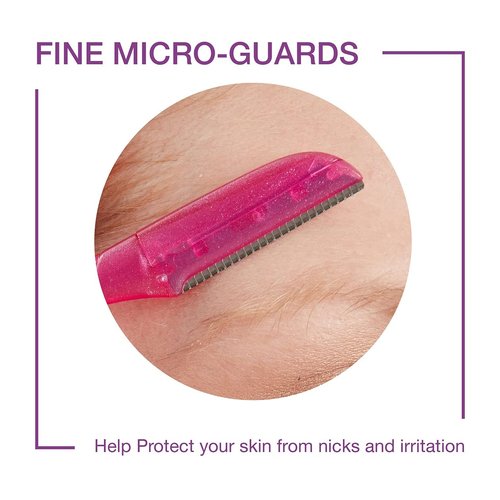 Schick Hydro Silk Touch-Up Dermaplaning Tool - Precision Eyebrow Cover, 9ct | Face Razors for Women