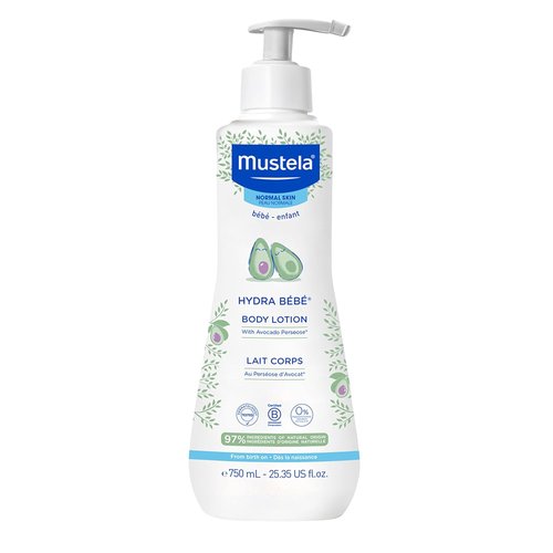 Mustela Hydra Bebe Body Lotion - Daily Moisturizing Lotion with Natural Avocado, Jojoba & Sunflower Oil | Multiple Sizes Available