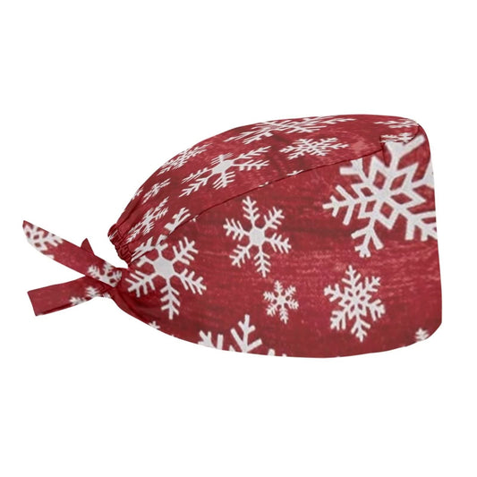 JEOCODY Christmas Snowflake Geometric Cap, Working Cap Fashional Hat with Sweatband for Women/Men