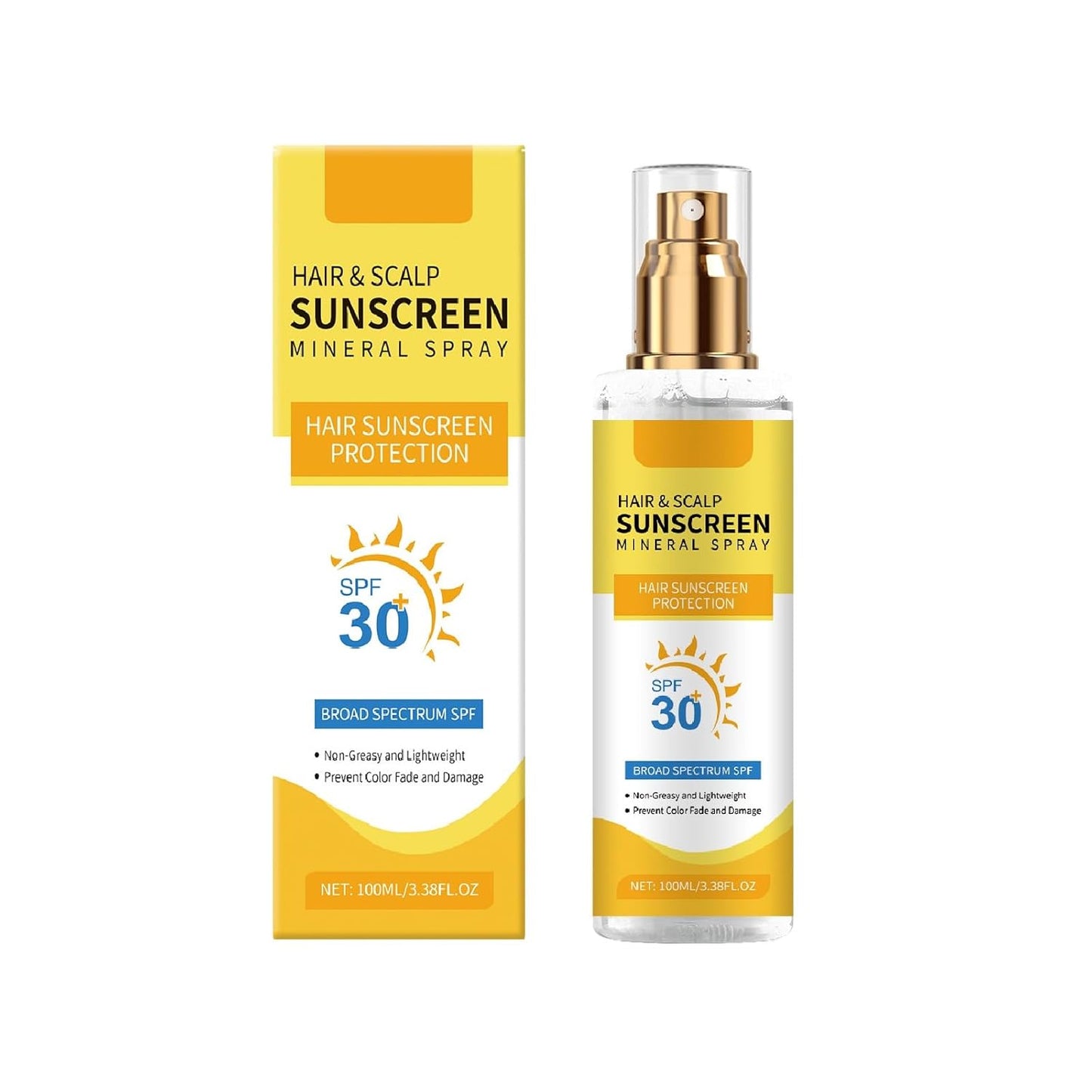 Skiennix Hair & Scalp Sunscreen Spray SPF 30 - Prevents Fading & Sunburn for All Skin Types | 1 Piece