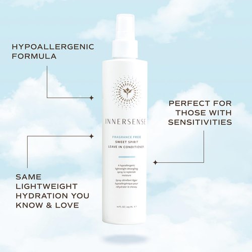 Innersense Organic Beauty - Fragrance-Free Leave-In Conditioner | Hydrating & Detangling | Non-Toxic, 10 fl oz