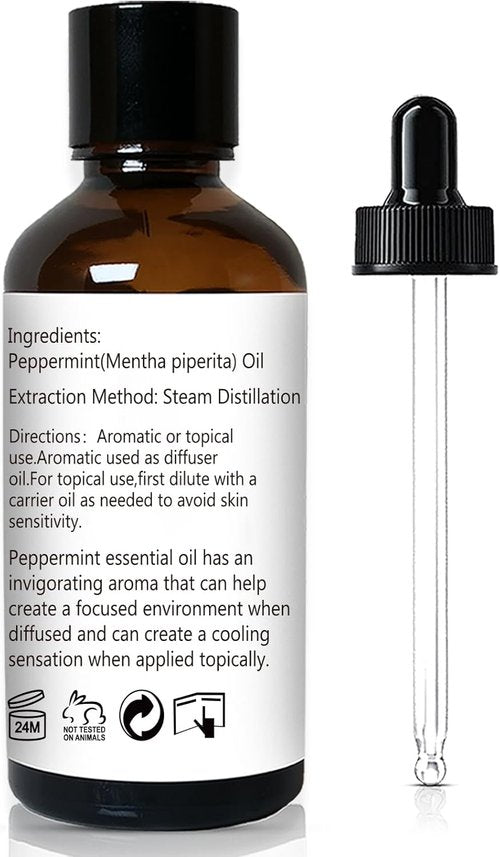 GM Gumili Peppermint Oil - 100% Pure Essential Oil for Diffusers, Hair, Soap & Body Wash | 30ml