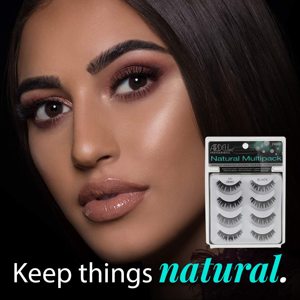 Ardell Natural Multipack Lashes #101 Black, 4 Pairs x 2 Pack