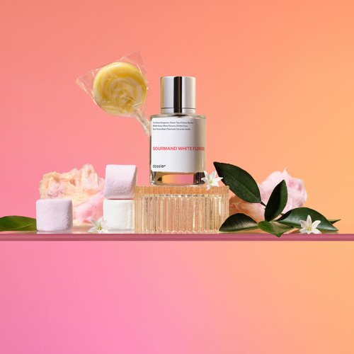 Dossier Gourmand White Flowers Eau de Parfum - Inspired by Flowerbomb - Luxury Vegan Perfume 1.7 Fl Oz