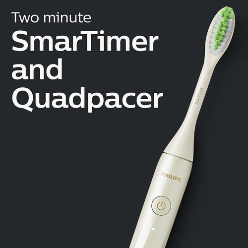 Philips Sonicare Rechargeable Toothbrush - One by Sonicare | Snow Color, Advanced Cleaning