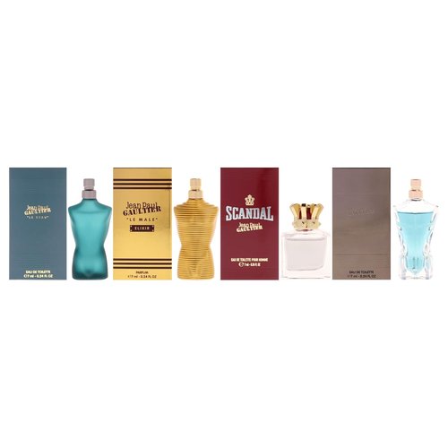 Jean Paul Gaultier Miniatures Set for Men - 4-Piece Gift Set with Iconic Fragrances