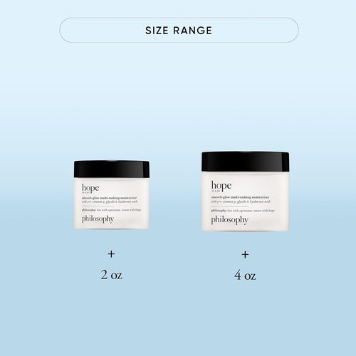 Philosophy Hope In A Jar Multi-Tasking Face Moisturizer - Pro-Vitamin P, Glycolic & Hyaluronic Acid for Radiant Skin