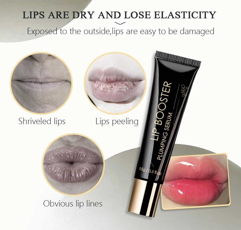 Skiennix Collagen Lip Booster Serum - Plumping & Anti-Wrinkle Treatment for Smooth, Youthful Lips