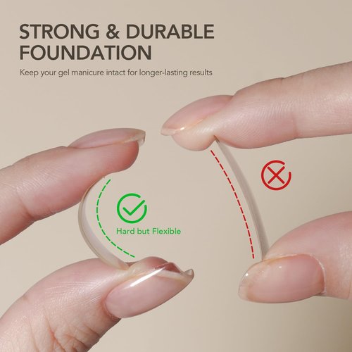 GAOY 30g Builder Base, Clear Nail Builder Gel, 2-in-1 Soak Off UV Gel for Nail Strengthening and Building, UV Light Cure
