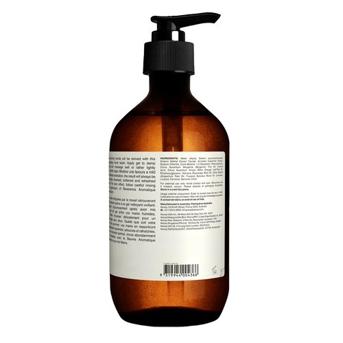 Aesop Reverence Aromatique Exfoliating Hand Wash | Cleanse and Exfoliate Hands with Botanical Extracts And Finely Milled Pumice | 16.9 oz/500mL