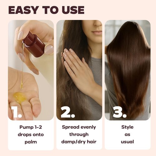 HerStyler Hair Serum - Nourishing Argan Oil & Vitamin E for Anti-Frizz & Enhanced Shine | Non-Greasy Formula