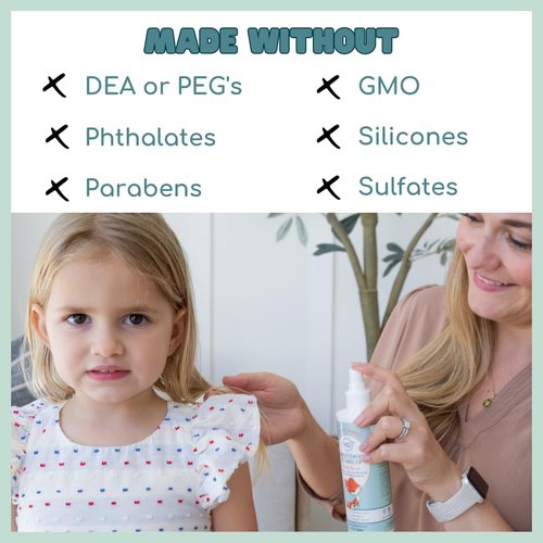 LANE & CO. Conditioning Detangler Spray for Kids - Vegan Leave-In Conditioner for Smoothing & Detangling | 8 oz. Bottle