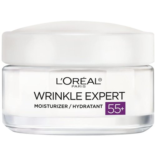 L'Oreal Paris Wrinkle Expert 55+ Anti-Aging Face Moisturizer - Non-Greasy & Sensitive Skin Formula | 1.7 fl. oz