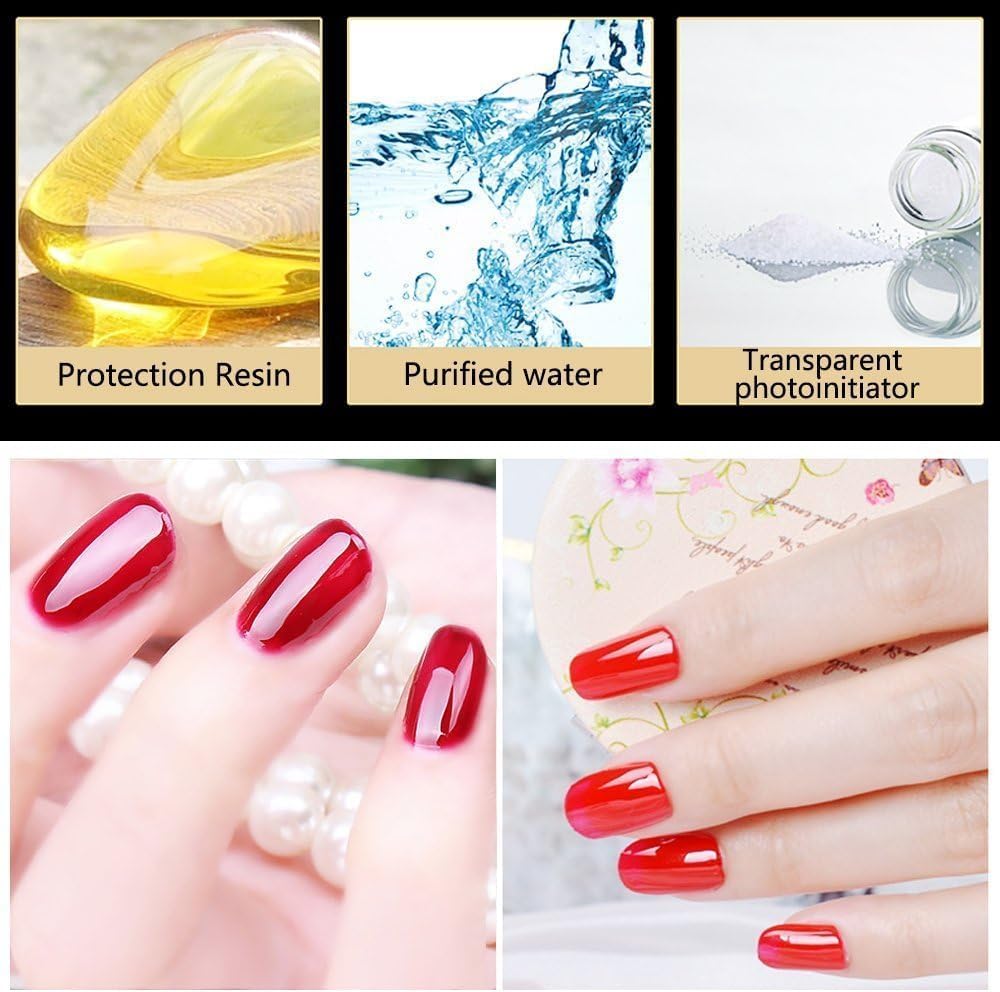 Vishine No Wipe Top Coat | 15ml Long-Lasting UV LED Nail Varnish for Shiny Finish
