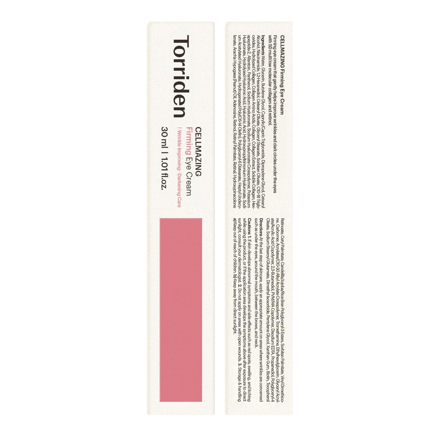 Torriden CELLMAZING Collagen Firming Eye Cream - 30ml | Wrinkle Reduction & Dark Circle Treatment | 5D Collagen Complex, 4R Pure Retinol