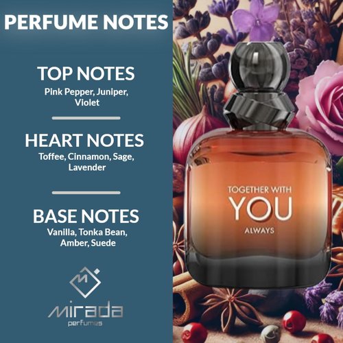 MIRADA Men's Eau de Parfum - 3.4 FL. Oz | Invigorating Fragrance with Pink Pepper & Vanilla Notes