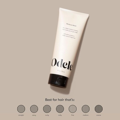 Odele Moisture Hair Mask - Nourishing Conditioner Treatment with Jojoba & Argan Oils | 8 Fl Oz