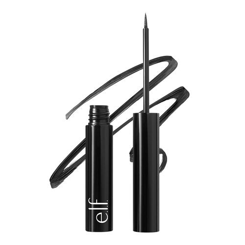 e.l.f. H2O Proof Inkwell Eyeliner Pen - High-Pigment Waterproof Liquid Eyeliner | Matte Finish, Vegan, Film Noir