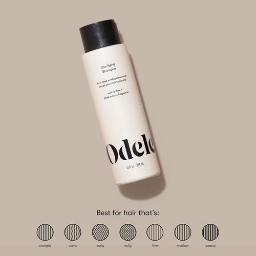 Odele Clarifying Shampoo - Sulfate-Free Deep Clean for All Hair Types | 13 Fl Oz