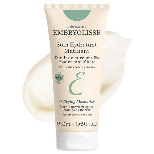 Embryolisse Mattifying Moisturizer - Oil-Control Face Cream with Organic Turmeric Extract | 1.69 Fl Oz