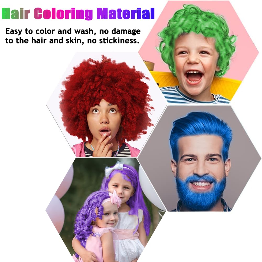 Skiennix Temporary Hair Color Spray - Vibrant Colors for Kids & Teens | Green, Red, Blue, Purple