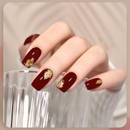 GAOY Red Gel Nail Polish, 16ml Soak Off Gel Polish, UV Light Cure for Nail Art DIY Manicure at Home, 1008 Crimson Red