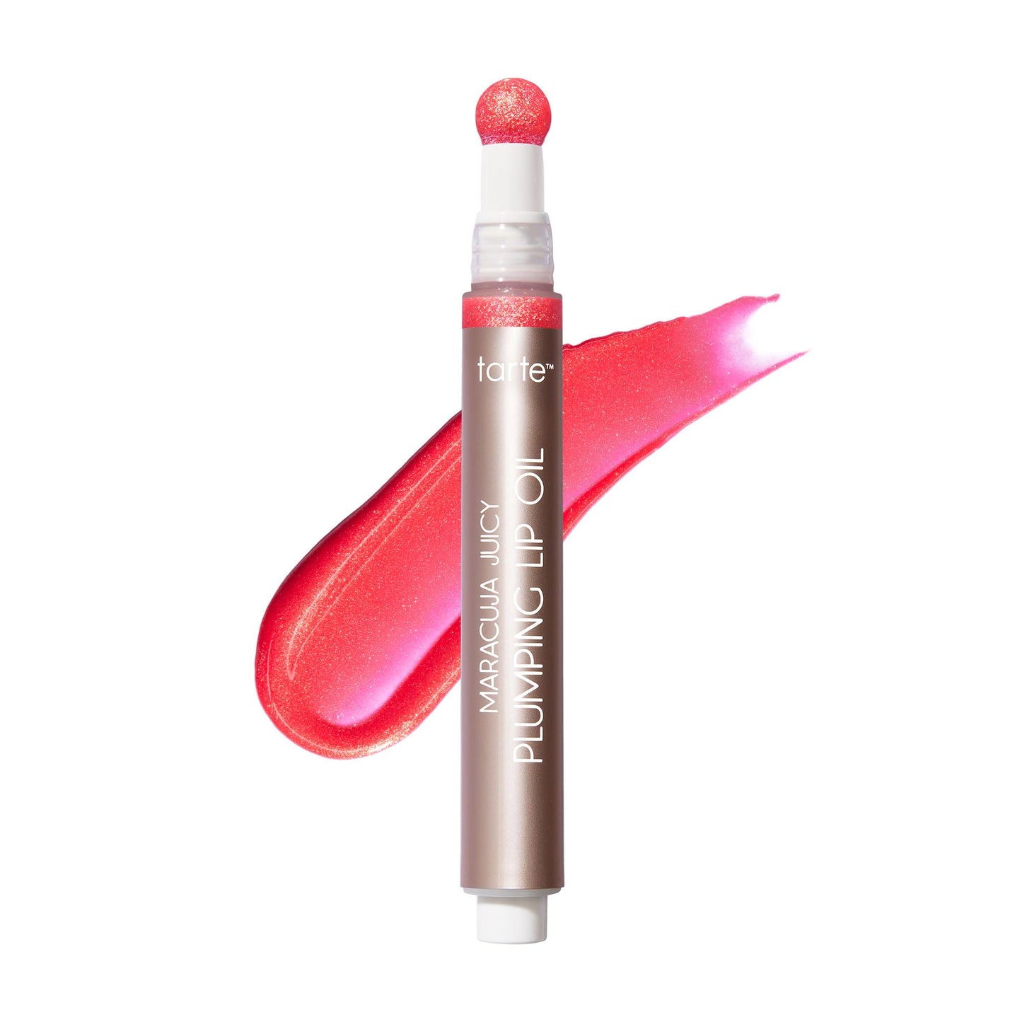 tarte maracuja juicy plumping lip oil - Hydrating & Volumizing Lip Plumper Gloss Balm with Nourishing Hyaluronic Acid & Vitamin E, Plumps & Moisturizes, Vegan & Cruelty Free