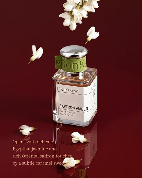 Saffron Amber Eau de Parfum | Long-Lasting Woody Oriental Scent for Women | 1.7 oz Elegant Spray