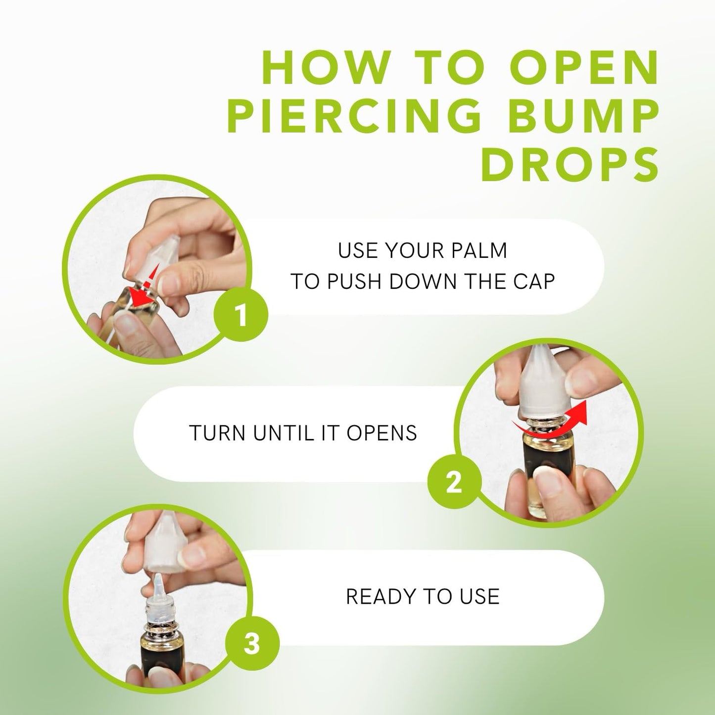 BodyJ4You Piercing Bump Treatment Keloid Bump Removal | Nose Piercing Cleaner Ear Piercing Cleaning Solution | Bump Shrinking Drops Keloid Bump Removal | Aftercare Piercing Solution | 4 x 0.33 Fl Oz