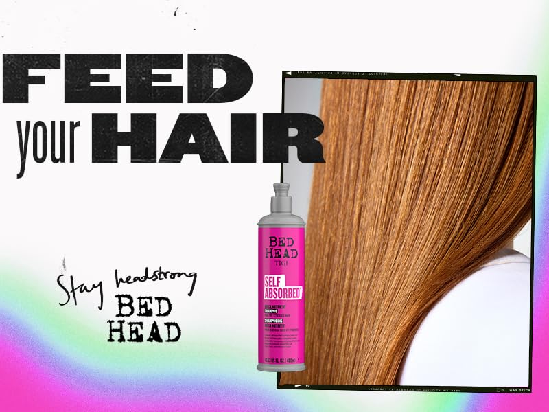 Bed Head by TIGI Self Absorbed Shampoo & Conditioner Set - Nourishing Frizz Control Duo, 25.36 Fl Oz, 2 Pack