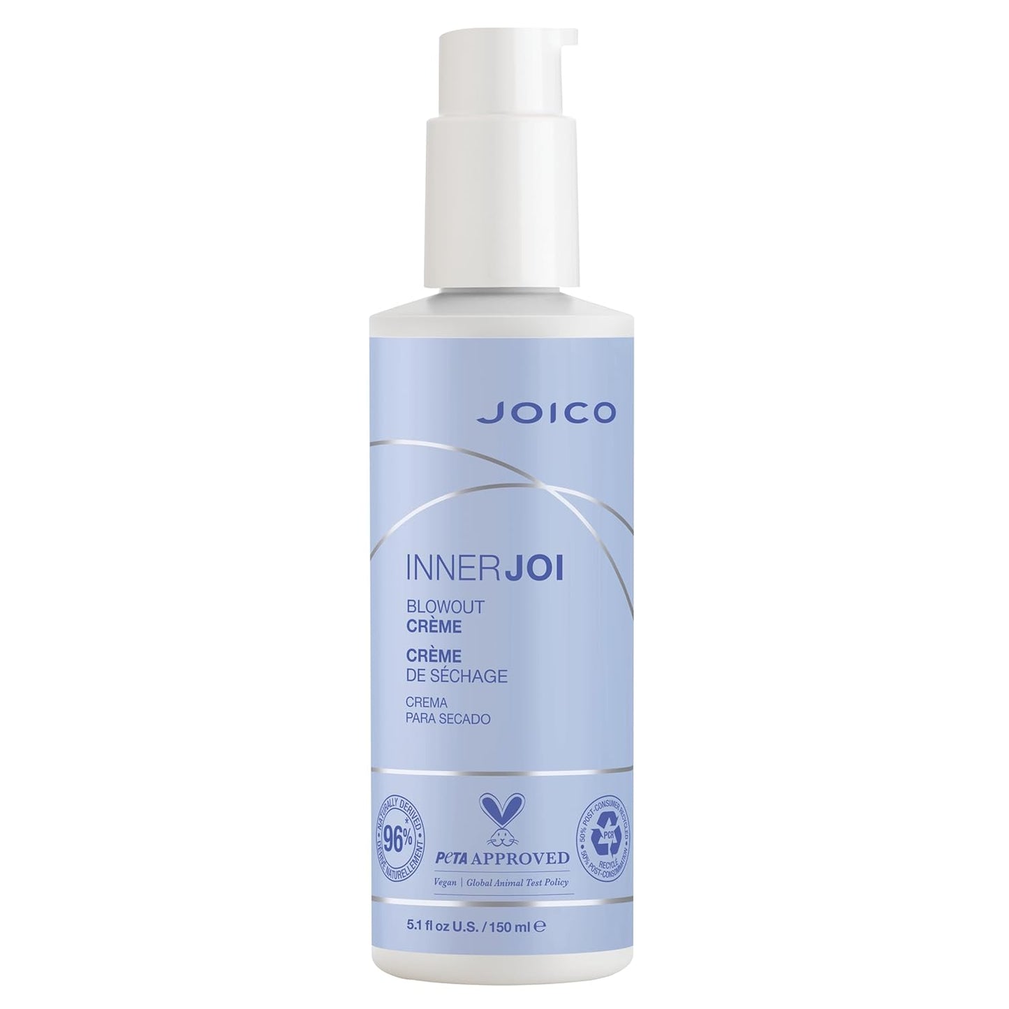 Joico InnerJoi Blowout Creme - Styling Cream for All Hair Types | Sulfate & Paraben Free Vegan Formula