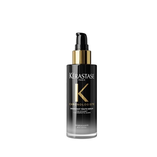 Kérastase Chronologiste Overnight Youth Serum - Age-Corrective Leave-In Treatment for Aging Hair | Anti-Frizz, Pro-Xylane™ & Ochrophyta Algae Infused
