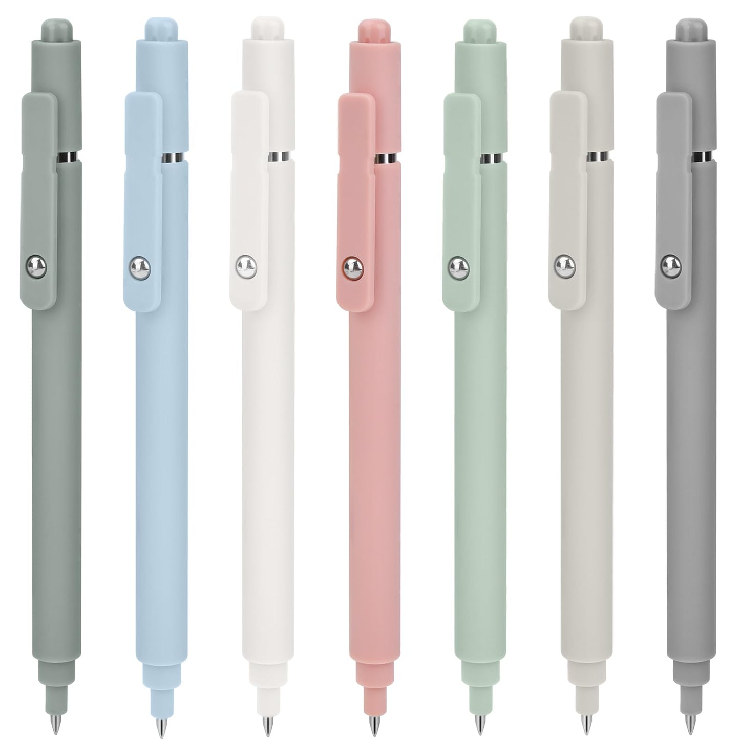 Teacher Appreciation Nurse Week Gifts: 7 Pcs Gel Pens 0.5mm Black Ink Fine Point Smooth Writing Pens Cute Office Essentials School Supplies Graduation Gifts Stocking Stuffers for Women Teen Girls