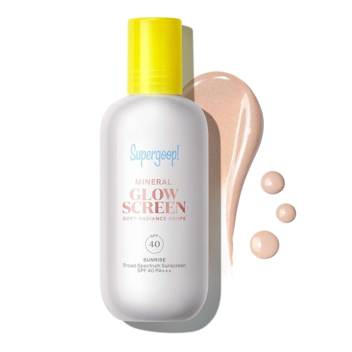 Supergoop! Glowscreen Soft-Radiance Drops SPF 40 - Sunrise - 1.7 oz | Illuminates, Smooths & Evens Skin