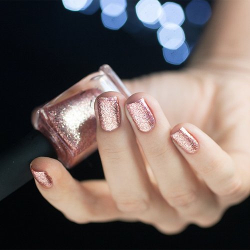 ILNP Juliette Holographic Nail Polish, Rose Gold
