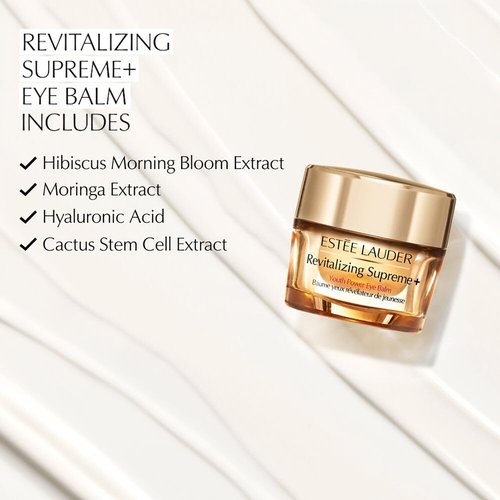 Estée Lauder Revitalizing Supreme+ Hydrating Under Eye Balm - Youth Power with Hyaluronic Acid, 0.5 Oz