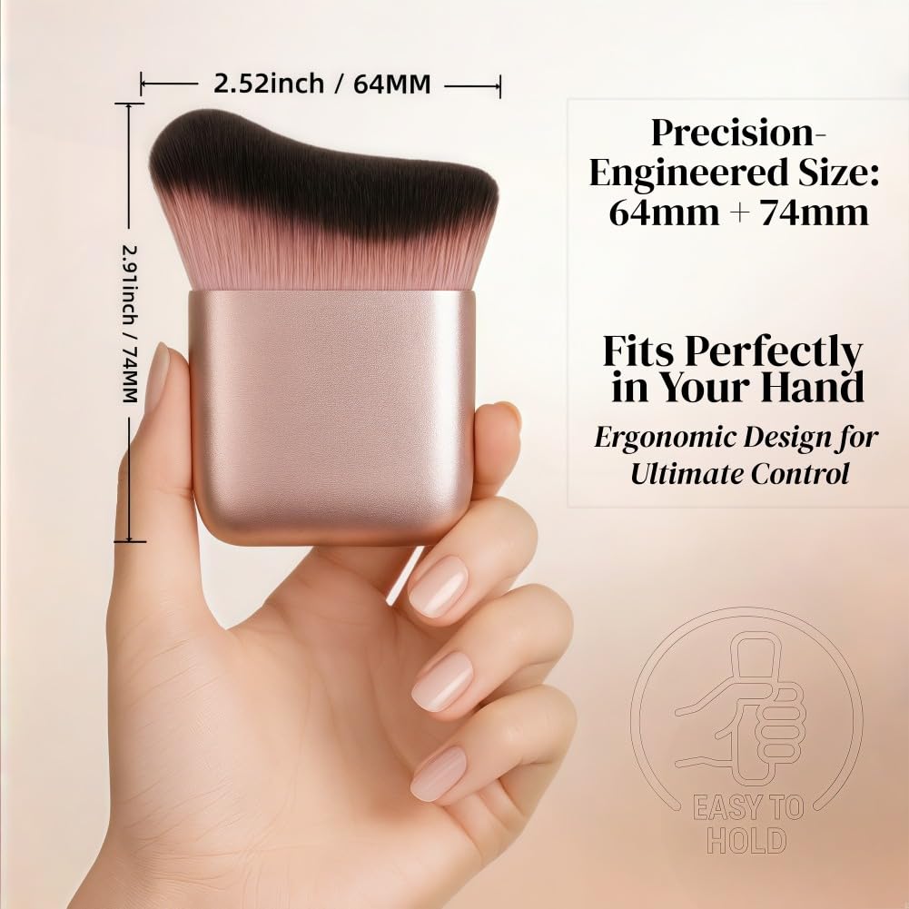 Skiennix Self Tanner Blend Brush - Professional Kabuki Brush for Flawless Streak-Free Tanning Application