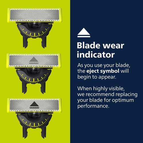 Philips Norelco OneBlade 360 Replacement Blade - Durable Stainless Steel Face/Body Kit | QP614/80
