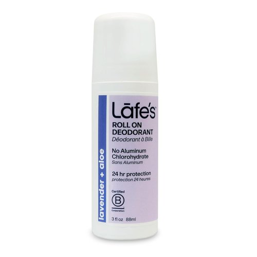 Lafe's Natural Deodorant - Aluminum-Free Lavender & Aloe Roll-On | 3oz Size for Freshness