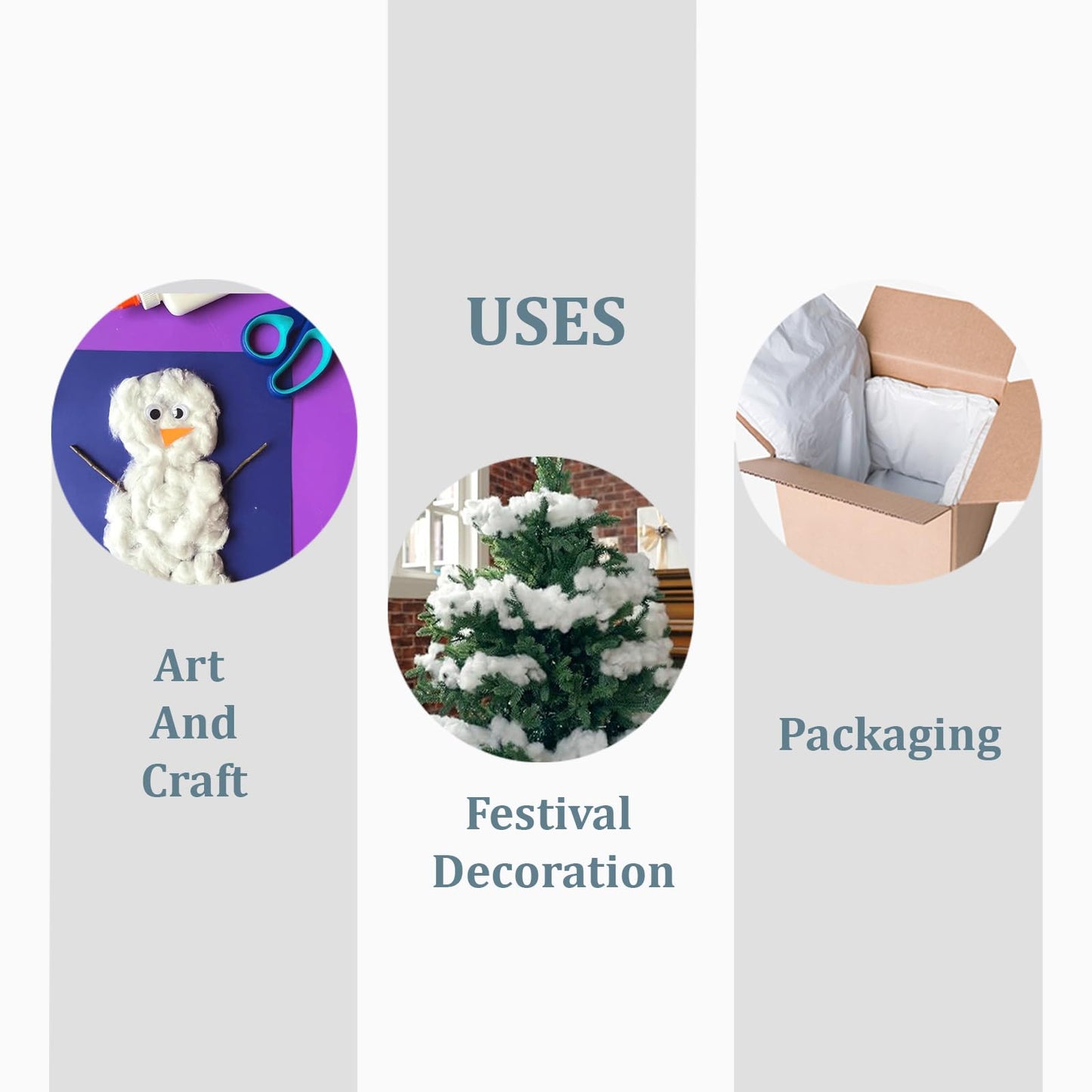 The Hobby Bounty Absorbent Pure Cotton Roll 44.1 Lbs Rolled Cotton Ball Multipurpose Soft Cotton Use for Surgical First Aid Saloon Makeup Remover Beauty and Baby Care Roll 100 Gram (Pack of 200)