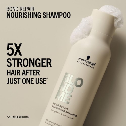 BlondMe Bond Repair Shampoo - Nourishing Formula for Blonde Hair | Moisturizes & Strengthens | Prevents Breakage
