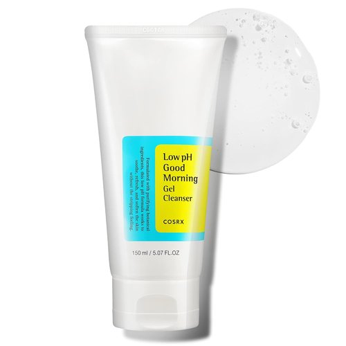 COSRX Low pH Good Morning Gel Face Cleanser - 5.07 fl oz | BHA Daily Cleanser for Sensitive Skin