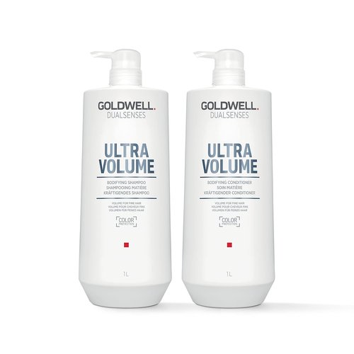 Goldwell Dualsenses Ultra Volume Shampoo & Conditioner Bundle - Boosts Volume & Body | Standard Size