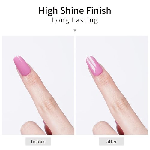 DANNI & TONI Glossy Gel Top Coat - 8ml High Shine Finish for Long-Lasting Nail Polish